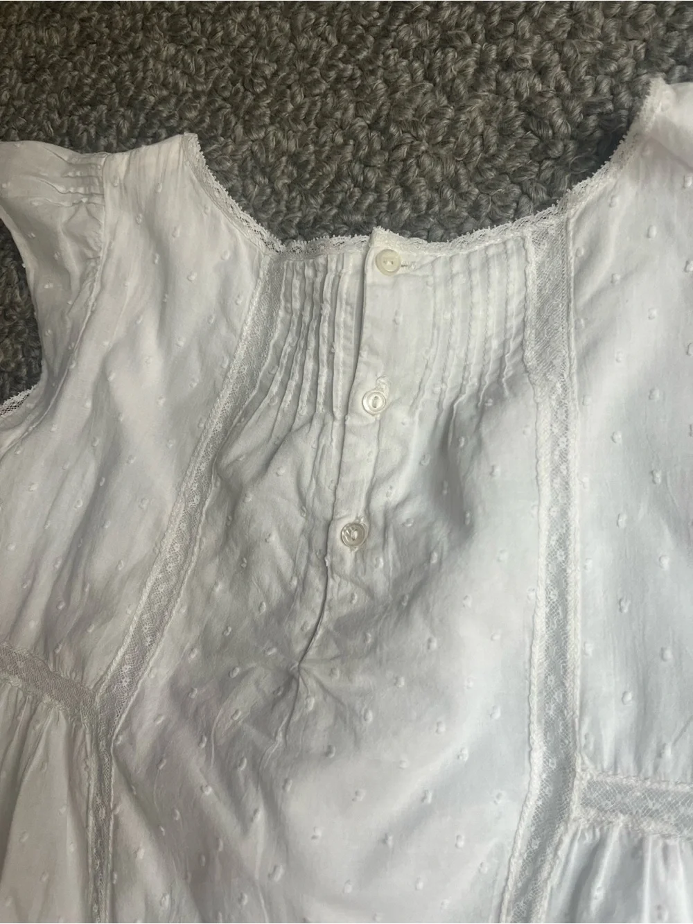 Bonpoint Girls' White Eyelet Dress - Classic Summer Top